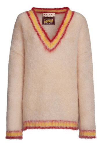 Marni Gestreifter Pullover - Nude