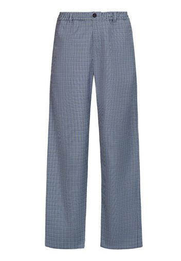 Marni Karierte Straight-Leg-Hose - Blau