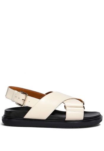 Marni Fussbett criss-cross sandals - Nude