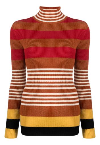 Marni striped virgin wool jumper - Rot