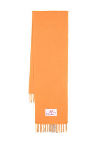 Marni fringed-hem scarf - Gelb