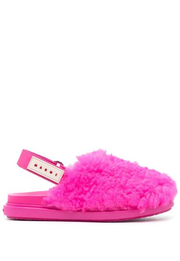 Marni calf-hair mules - Rosa