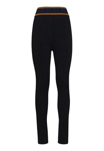 Marni stripe-detail high-waisted leggings - Schwarz