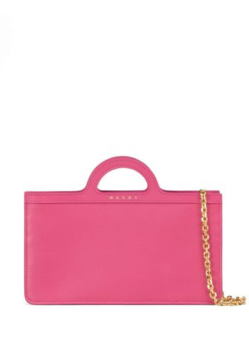 Marni Tropicalia debossed-logo leather bag - Rosa