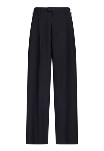 Marni pressed-crease tapered trousers - Schwarz
