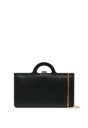 Marni chain-link strap leather bag - Schwarz