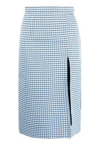 Marni check-pattern longuette skirt - Blau