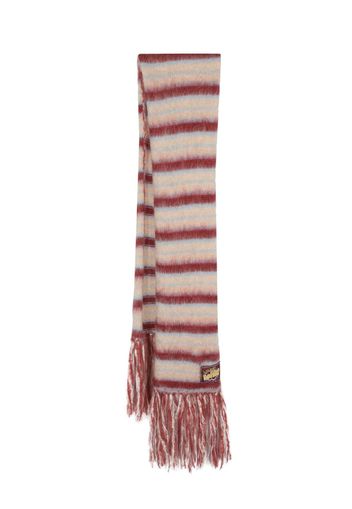 Marni striped knit scarf - Nude