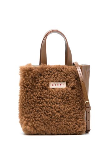 Marni Shopper aus Shearling - Braun