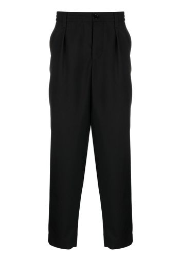 Marni tapered-leg wool trousers - Schwarz