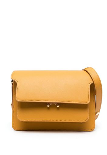 Marni Trunk leather shoulder bag - Orange