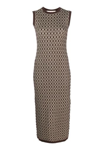 Marni knitted sleeveless midi dress - Braun