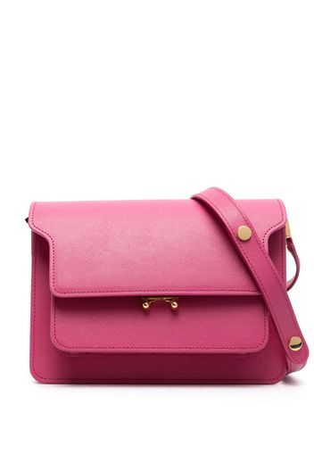 Marni Trunk leather crossbody bag - Rosa