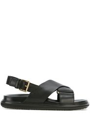 Marni 'Fussbett' Sandalen - Schwarz