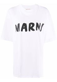 Marni T-Shirt mit Logo-Print - Weiß