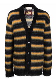 Marni Gestreifter Cardigan - Schwarz