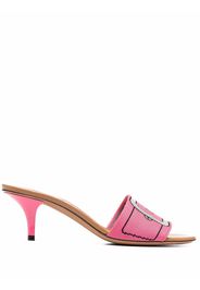 Marni Mules mit Print - Rosa