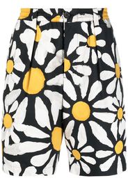 Marni floral-print cotton bermuda shorts - Schwarz