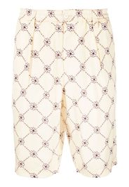 Marni Shorts mit Blumen-Print - Nude