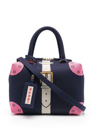 Marni Cubic jacquard-pattern tote bag - Blau