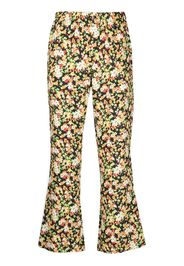 Marni Hose mit Blumen-Print - Schwarz