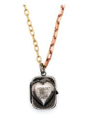 Marni heart-pendant chain-link necklace - Metallisch