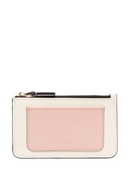 Marni tri-colour zipped wallet - Nude