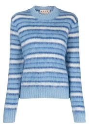 Marni Gestreifter Pullover - Blau