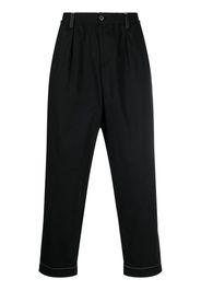 Marni contrast-stitching trousers - Schwarz