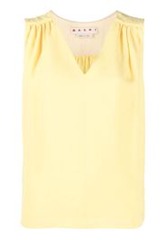 Marni jacquard ruched top - Gelb