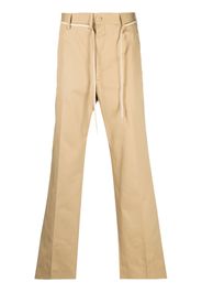 Marni cord-belt wide-leg trousers - Nude