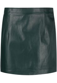 Marni high-waist mini leather skirt - Grün