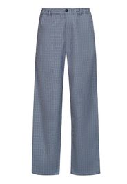 Marni Karierte Straight-Leg-Hose - Blau