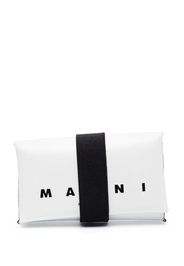 Marni logo-print tri-fold wallet - Weiß