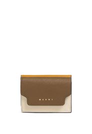 Marni Yen tri-fold leather wallet - Braun