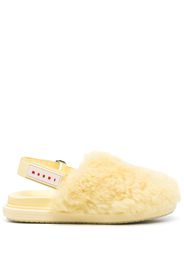 Marni calf-hair mules - Gelb