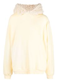 Marni faux-fur cotton hoodie - Gelb