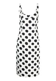 Marni polka dot-print sleeveless midi dress - Weiß