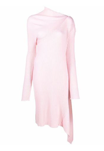 Marques'Almeida Asymmetrisches Strickkleid - Rosa