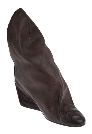 Marsèll Structured wedge boot - Braun