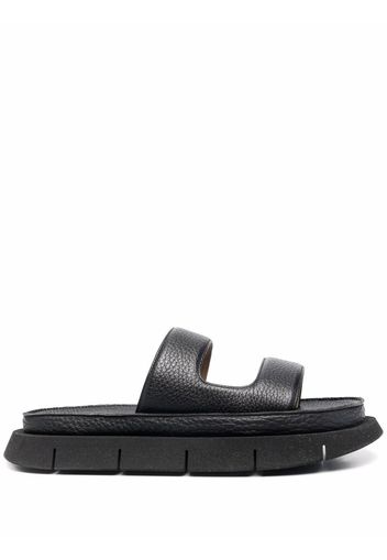 Marsèll slip-on leather sandals - Schwarz