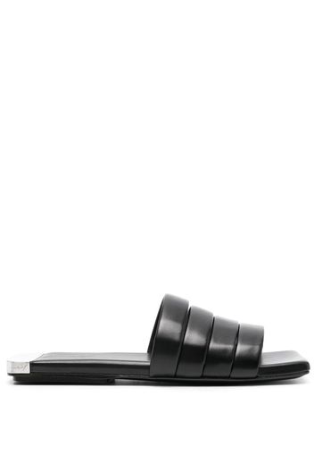 Marsèll strappy flat leather sandals - Schwarz