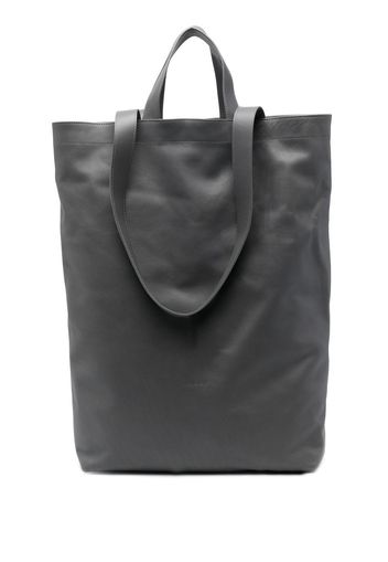 Marsèll embossed-logo leather tote bag - Grau