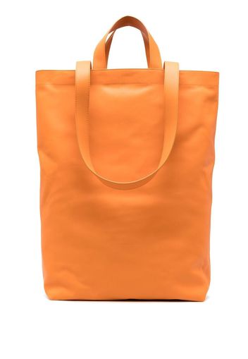 Marsèll embossed-logo leather tote bag - Orange