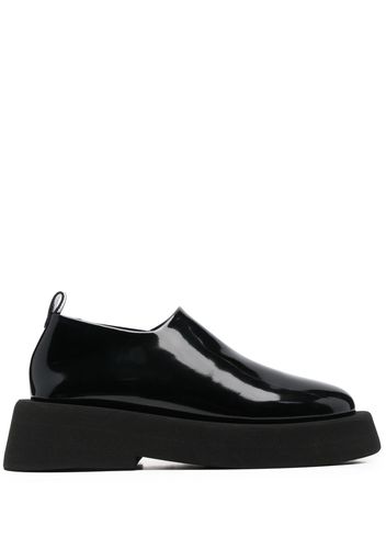 Marsèll platform patent loafers - Schwarz