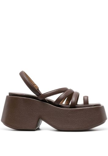 Marsèll Slingback-Sandalen aus Leder - Braun