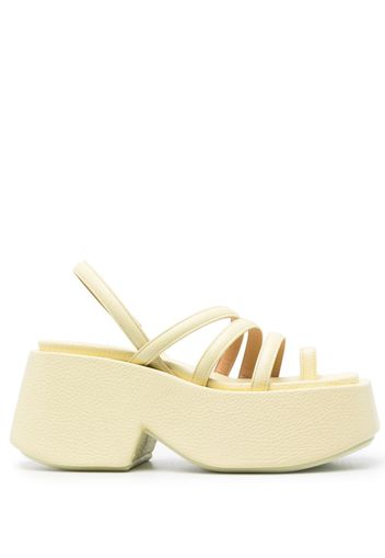 Marsèll platform leather sandals - Gelb