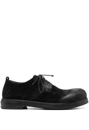 Marsèll round-toe suede derby shoes - Schwarz