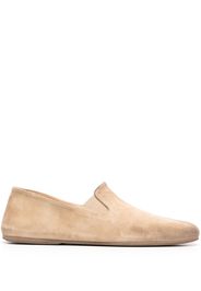 Marsèll square-toe suede loafers - Nude