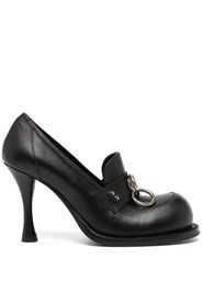 Martine Rose 100mm bulb-toe leather pumps - Schwarz